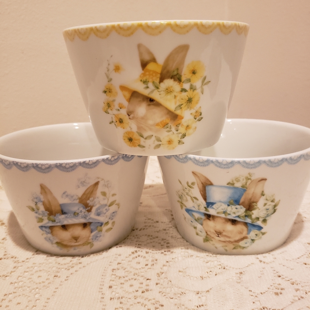 Bunny Party Dessert Bowls 222 Fifth 3 total